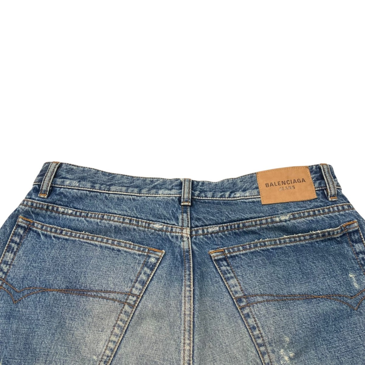 BALENCIAGA ダメージデニムパンツ736540 古着・中古-4枚目のアイテム画像