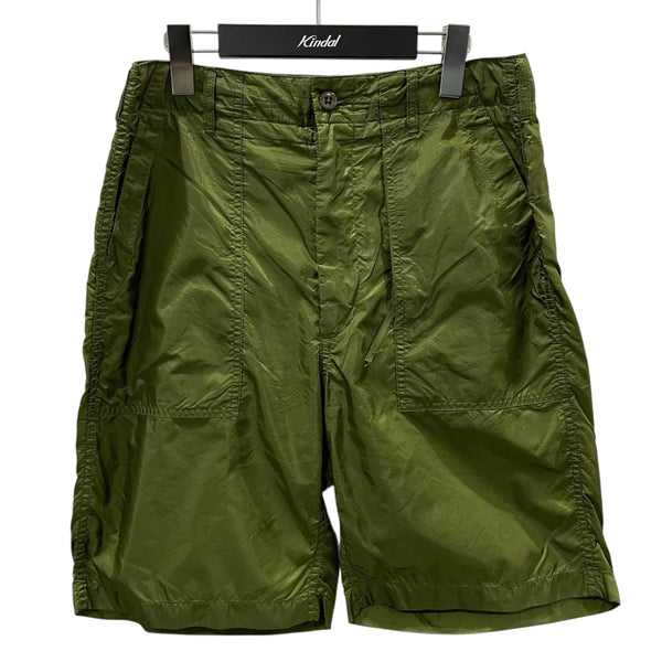 Engineered Garments エンジニアードガーメンツ アメリカ製 Fatigue Short - Nylon Micro Ripstop ファティーグショーツ ナイロンマイクロリップストップ S Black ショートパンツ ボトムス【新古品】【中古】【Engineered Garments】 Engineered Garments(エンジニアドガーメンツ) ナイロンハーフパンツ