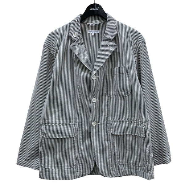 ENGINEERED GARMENTS ストライプジャケット Lサイズ Engineered Garments．(エンジニアドガーメンツ) ストライプ柄