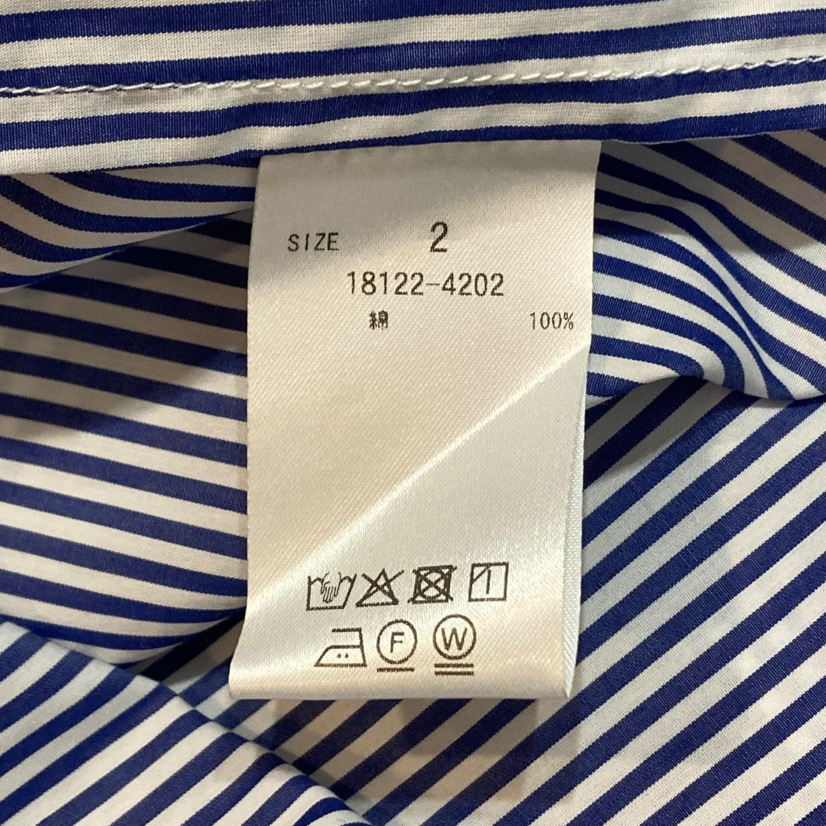 CLANE ハーフスリーブ ヒュージ シャツストライプ半袖シャツ18122-4202 古着・中古-7枚目のアイテム画像