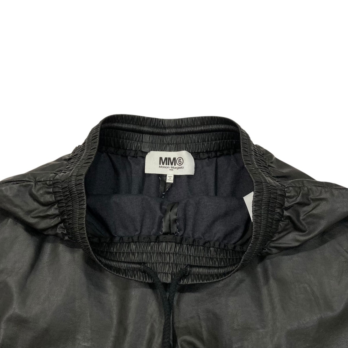 MM6 Maison Margiela フェイクレザー ハーフパンツ S52MU0072 古着・中古-3枚目のアイテム画像