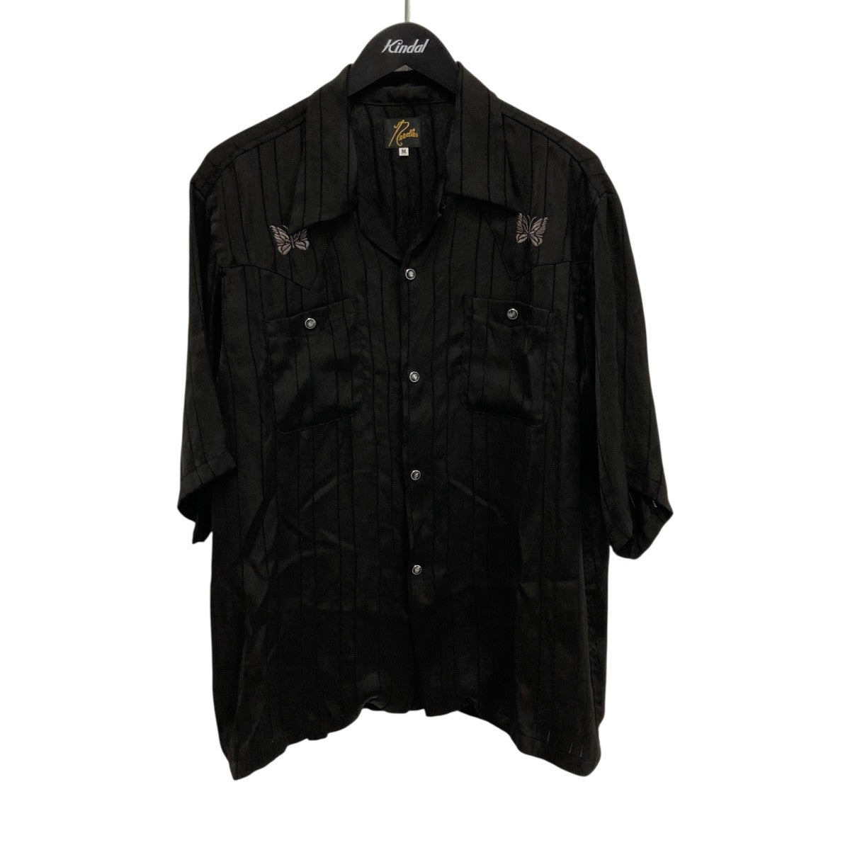 Needles チャイナシャツ カバーオール ブラック XS Needles チャイナシャツ カバーオール ブラック XS Needles