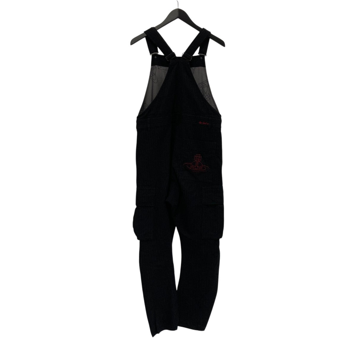 【美品】Vivienne Westwood テクスチャーストライプサロペット Vivienne Westwood(ヴィヴィアンウエストウッド) テクスチャー