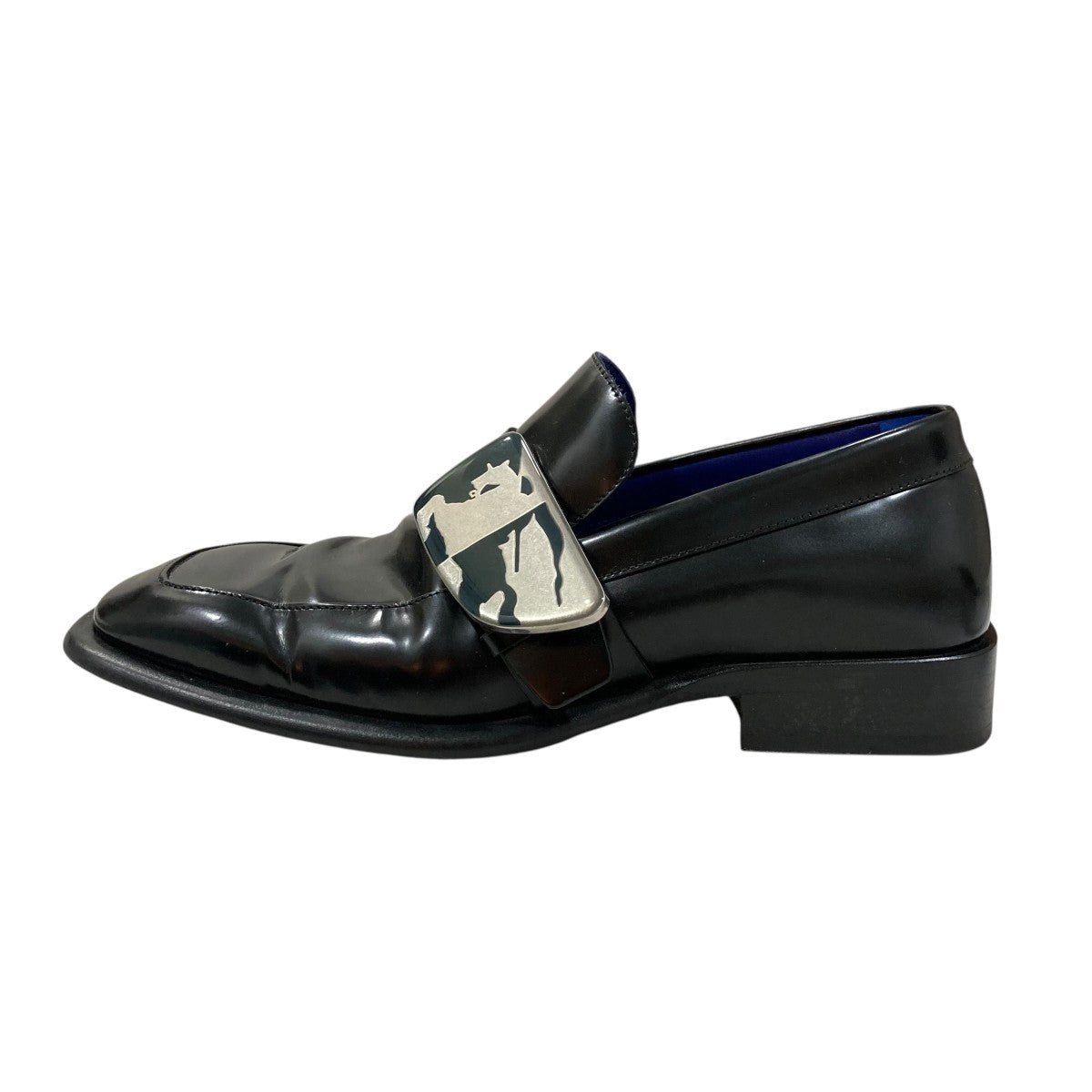 BURBERRY Equestrian Knight Shield Loafersスクエアトゥローファー4500727372 古着・中古-2枚目のアイテム画像