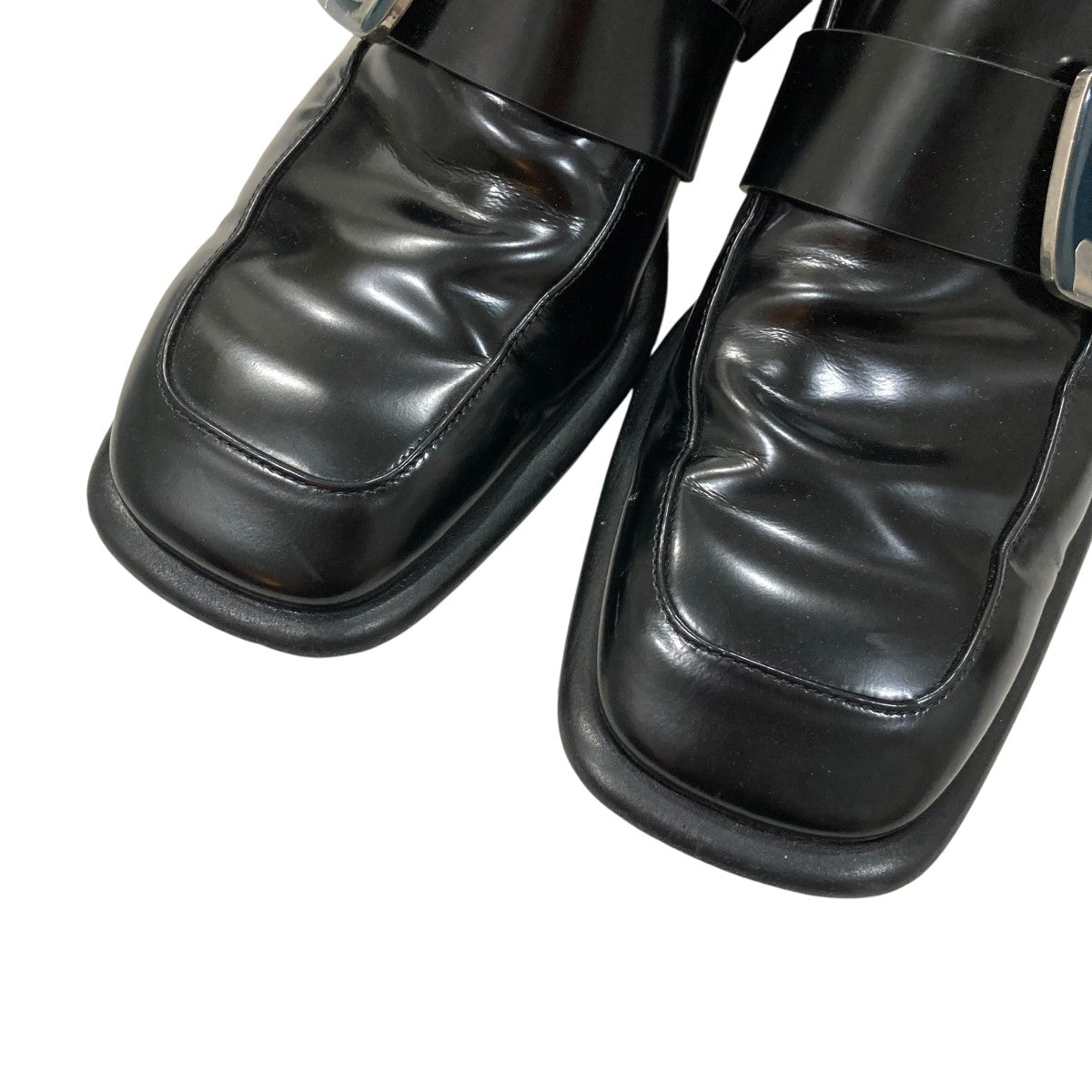BURBERRY Equestrian Knight Shield Loafersスクエアトゥローファー4500727372 古着・中古-3枚目のアイテム画像