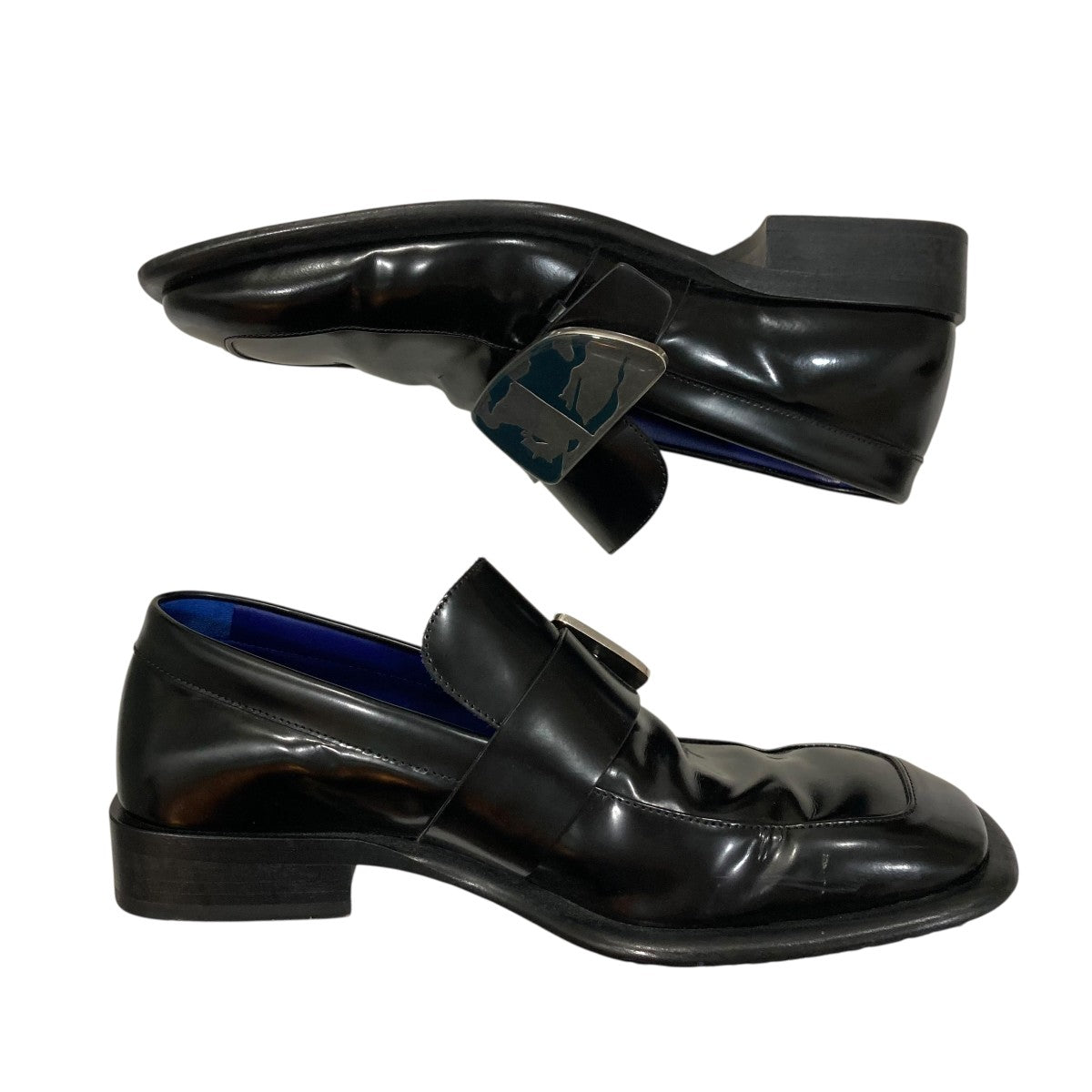 BURBERRY Equestrian Knight Shield Loafersスクエアトゥローファー4500727372 古着・中古-5枚目のアイテム画像