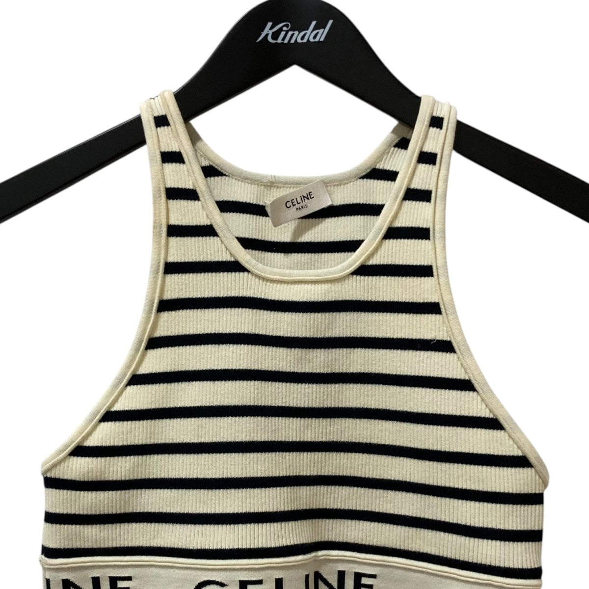 CELINE(セリーヌ) ボーダー 柄ショート丈 タンクトップ2A220372N