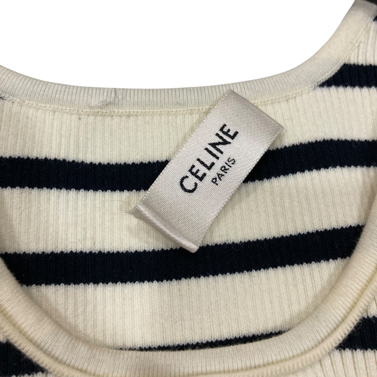 【最終値下げ】 CELINE ロゴ入り 半袖ニット ショート丈 org.jpg