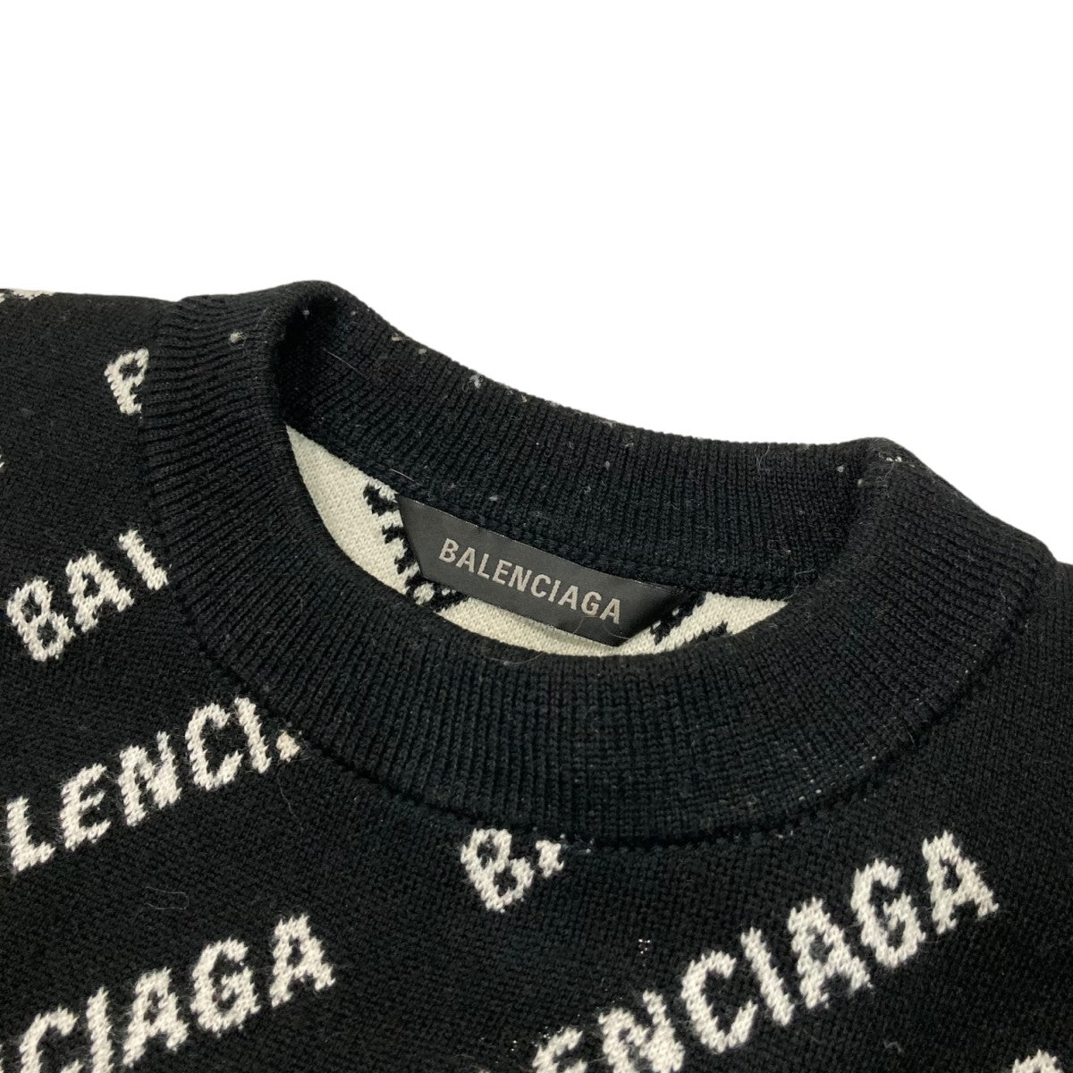 BALENCIAGA(バレンシアガ) Mini Allover Logo ニット719654 719654