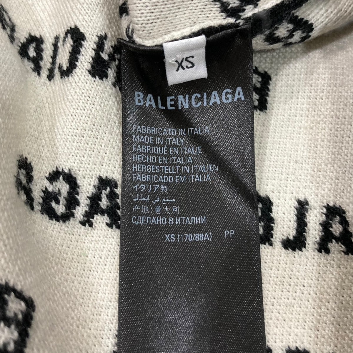 BALENCIAGA(バレンシアガ) Mini Allover Logo ニット719654 719654