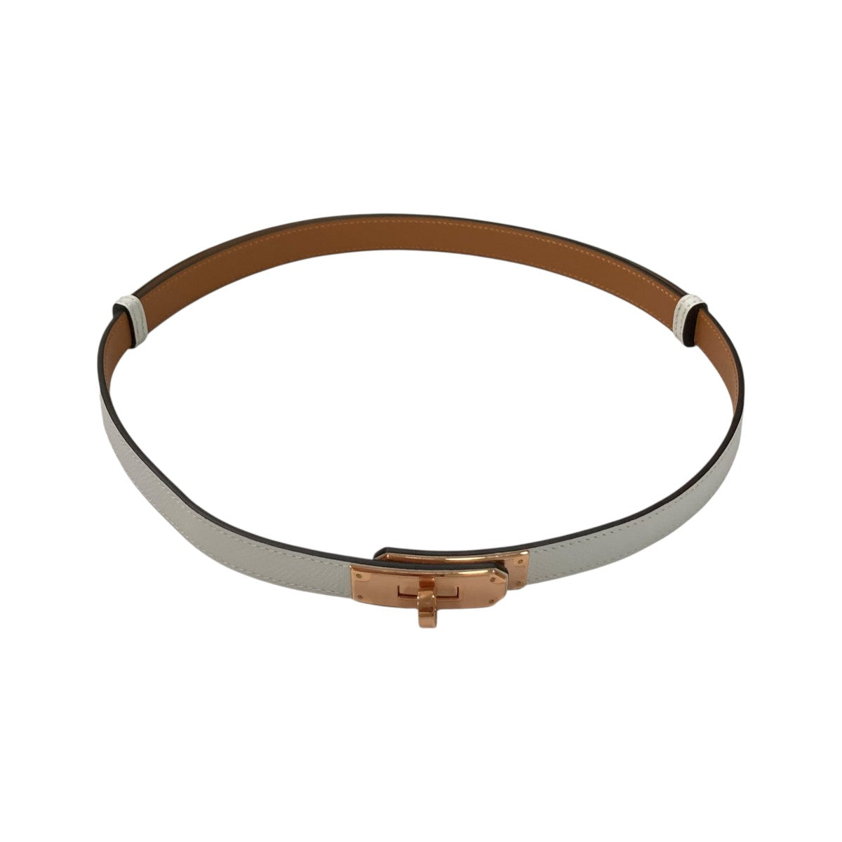 HERMES(エルメス) ケリーベルト ホワイト×ブラウン｜【公式】カインド