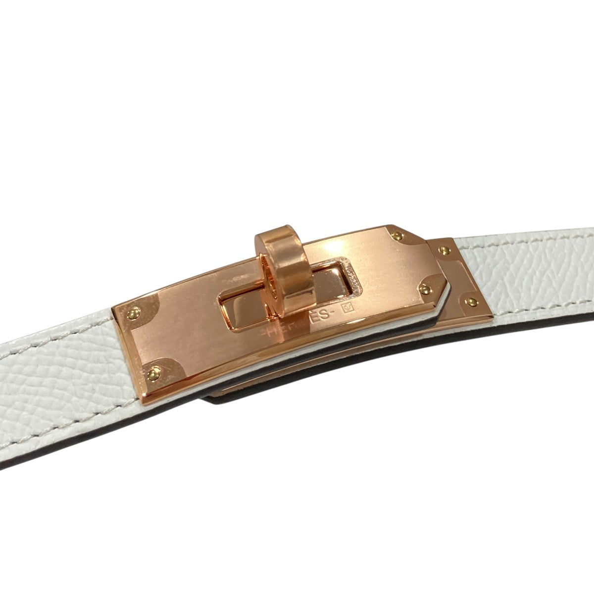 エルメス　白　ケリーベルト　新品未使用　早い者勝ちです☆ エルメス(HERMES)エルメス ケリーベルト ニューホワイト ベルト 衣料品