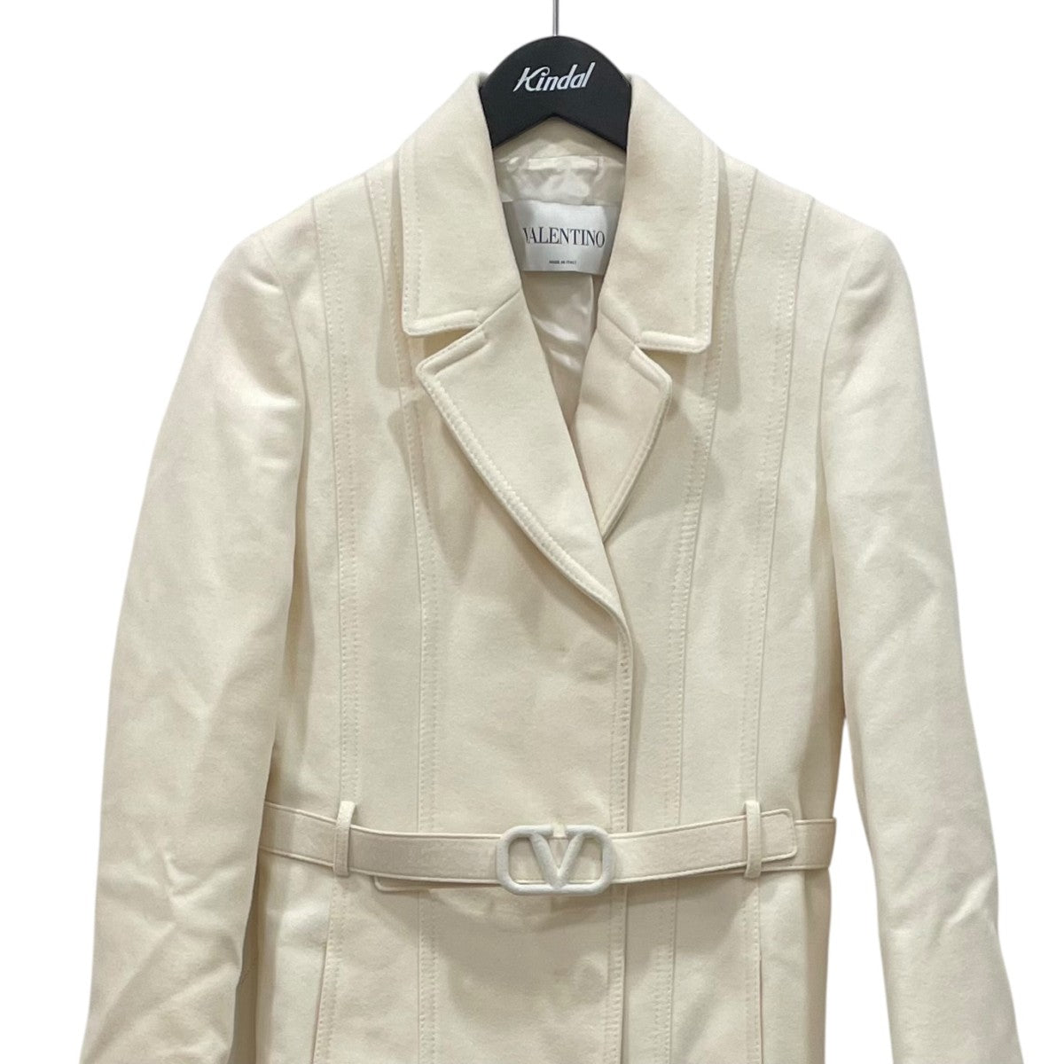 VALENTINO Light beige wool and cashmere コートWB3CA5W015E 古着・中古-3枚目のアイテム画像