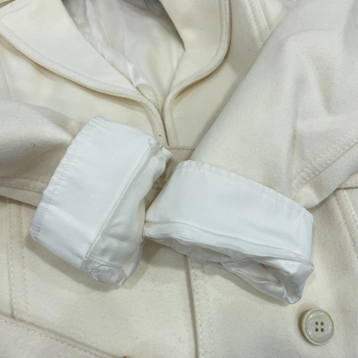 VALENTINO Light beige wool and cashmere コートWB3CA5W015E 古着・中古-7枚目のアイテム画像