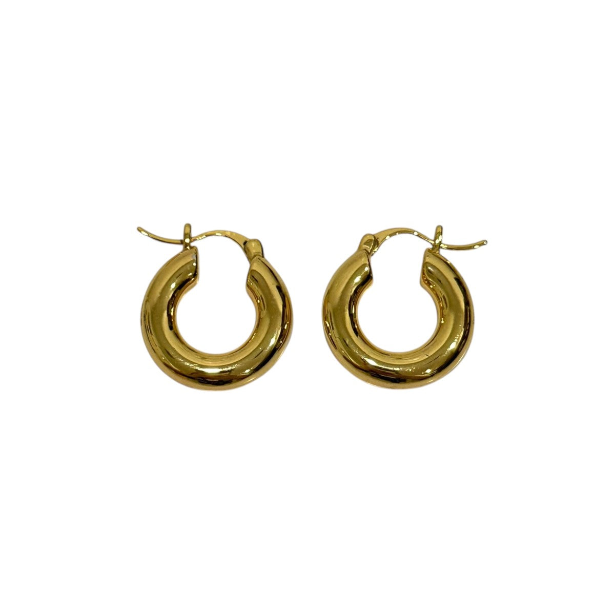 JIL SANDER 　ゴールド フープピアス 未使用品 Jil Sander フープピアス | ゴールドトーン | FARFETCH JP