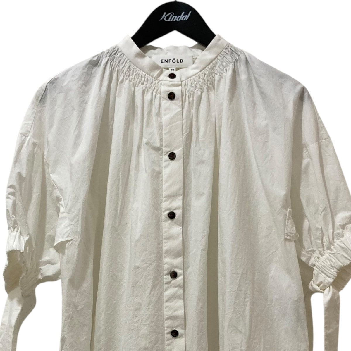 ☆エンフォルド☆レイヤードカフブラウス ホワイト