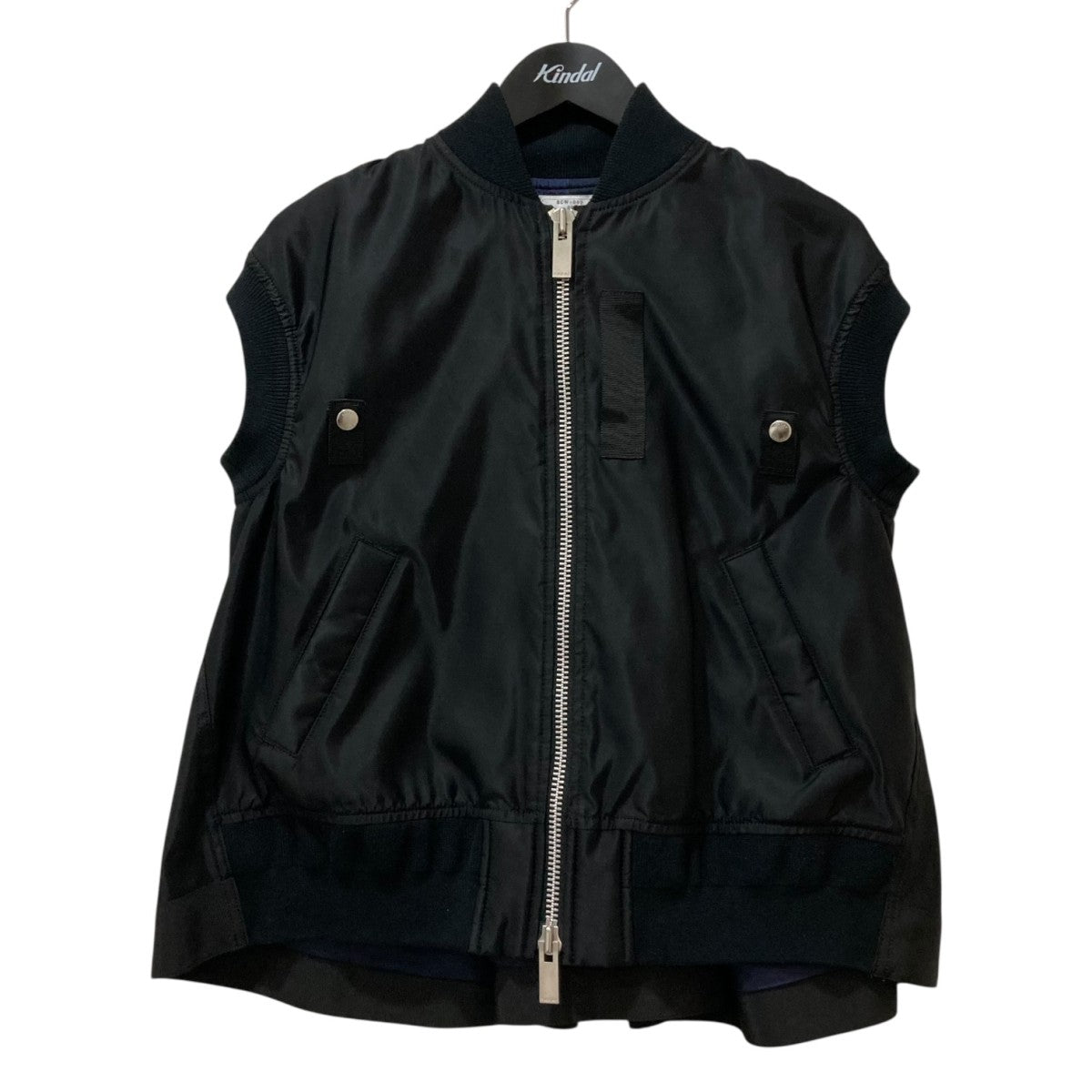 sacai(サカイ) ボンバーベストSCW-002 SCW-002 ブラック サイズ