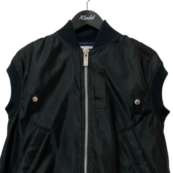 Sacai サカイ ベスト　黒 MA1 sacai(サカイ) ボンバーベストSCW-002 SCW-002 ブラック サイズ