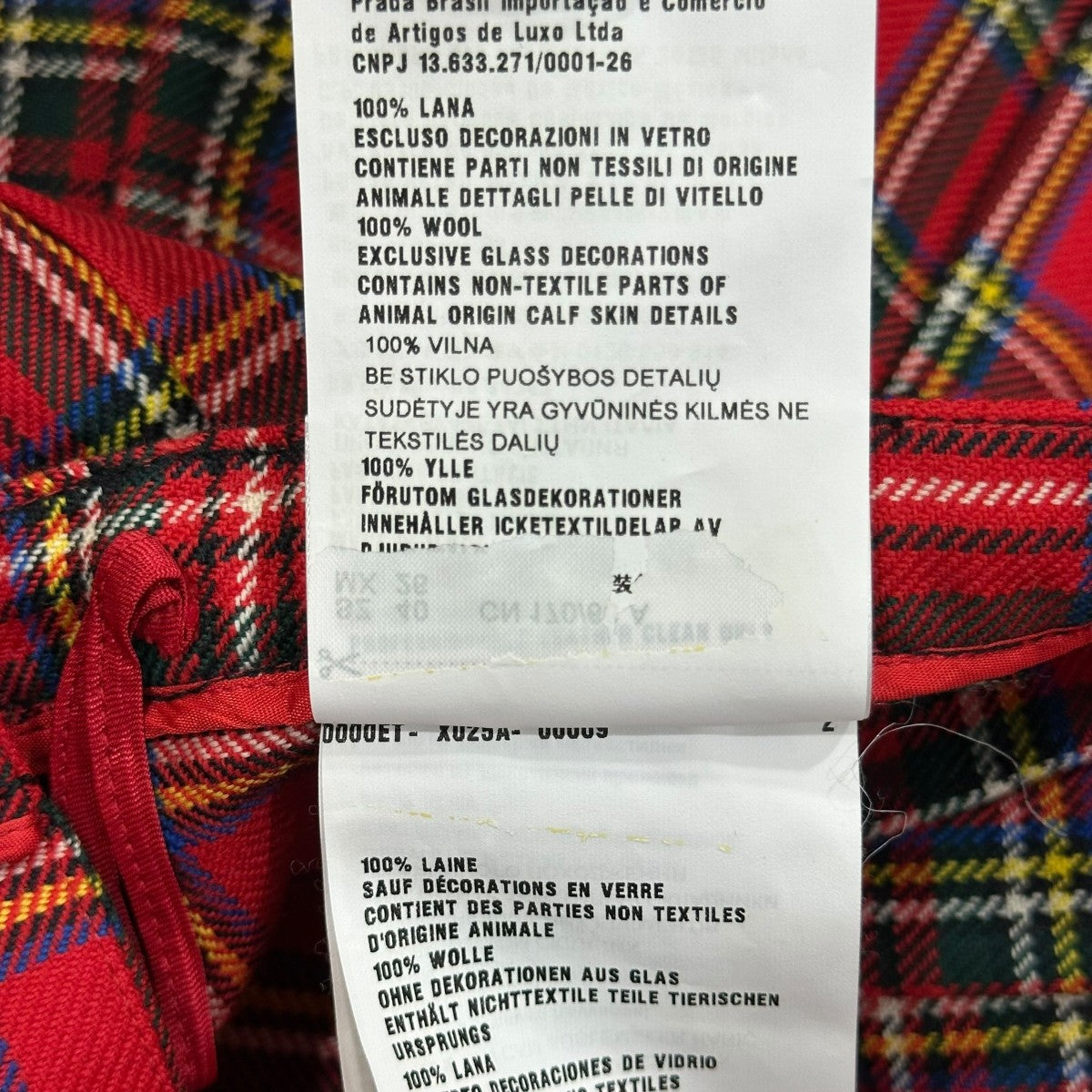 MIU MIU(ミュウミュウ) チェックラップミニスカートAMM12017737