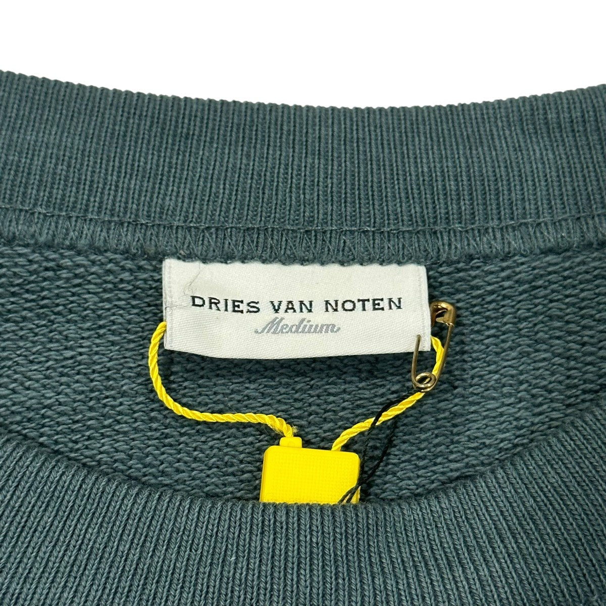 Dries van noten スウェット M ますグリーン DRIES VAN NOTEN(ドリスヴァンノッテン) クルーネックスウェット