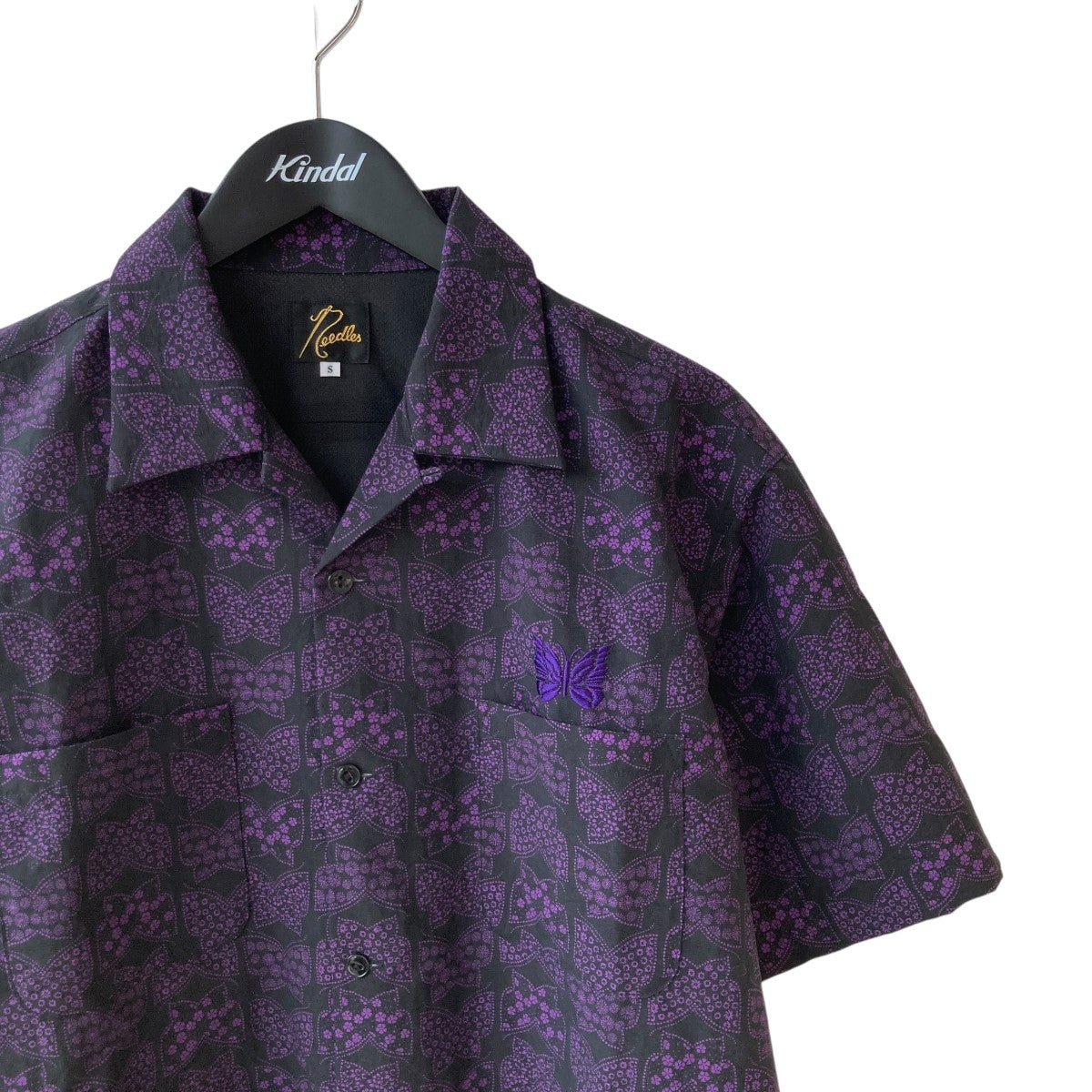NEEDLES×BEAMS　別注OPEN COLLAR SHIRT パピヨン　L NEEDLES × BEAMS / 別注 OPEN COLLAR SHIRT
