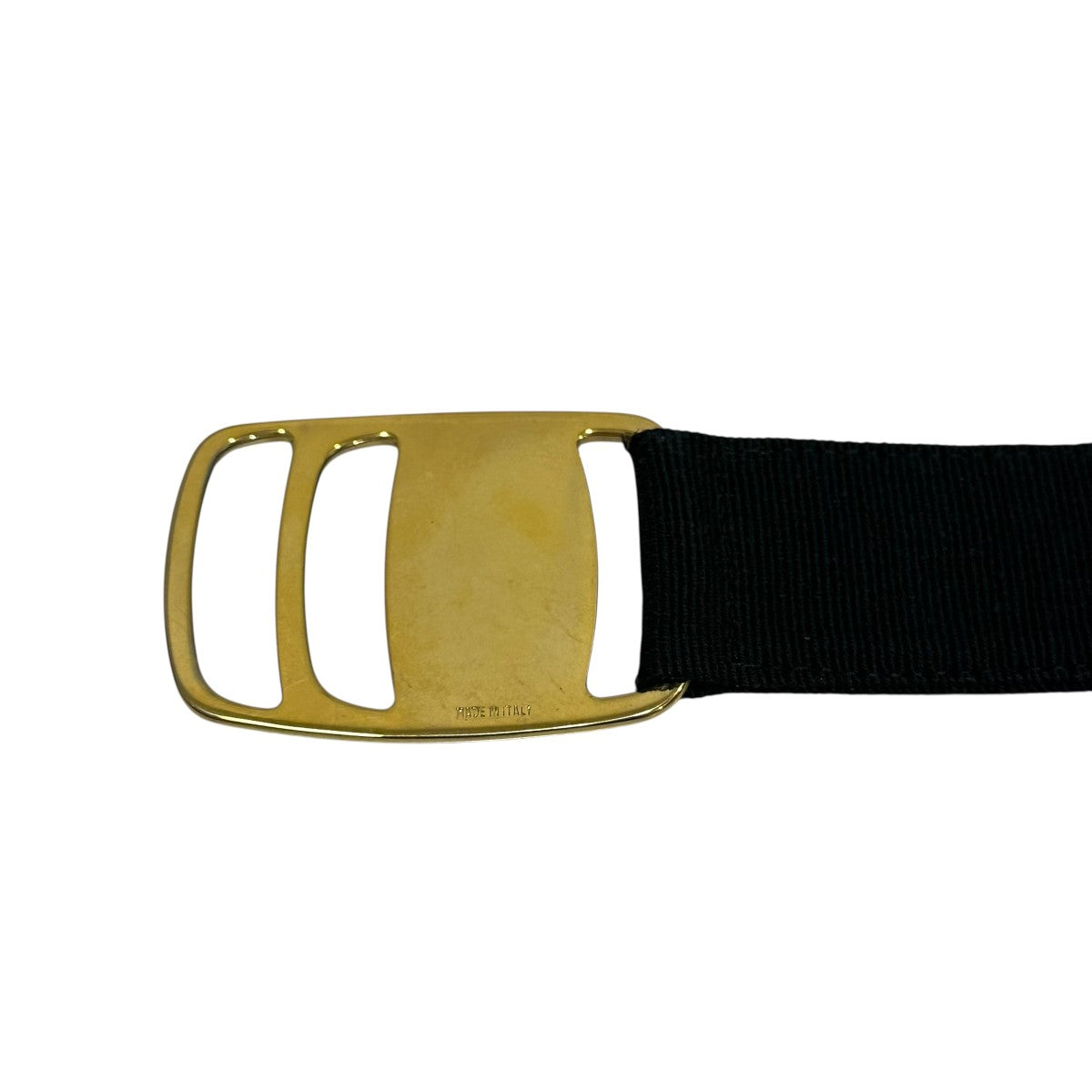 Salvatore Ferragamo 黒ベルト ゴールドバックル Salvatore Ferragamo Reversible/Adjustable Belt Polished Gold