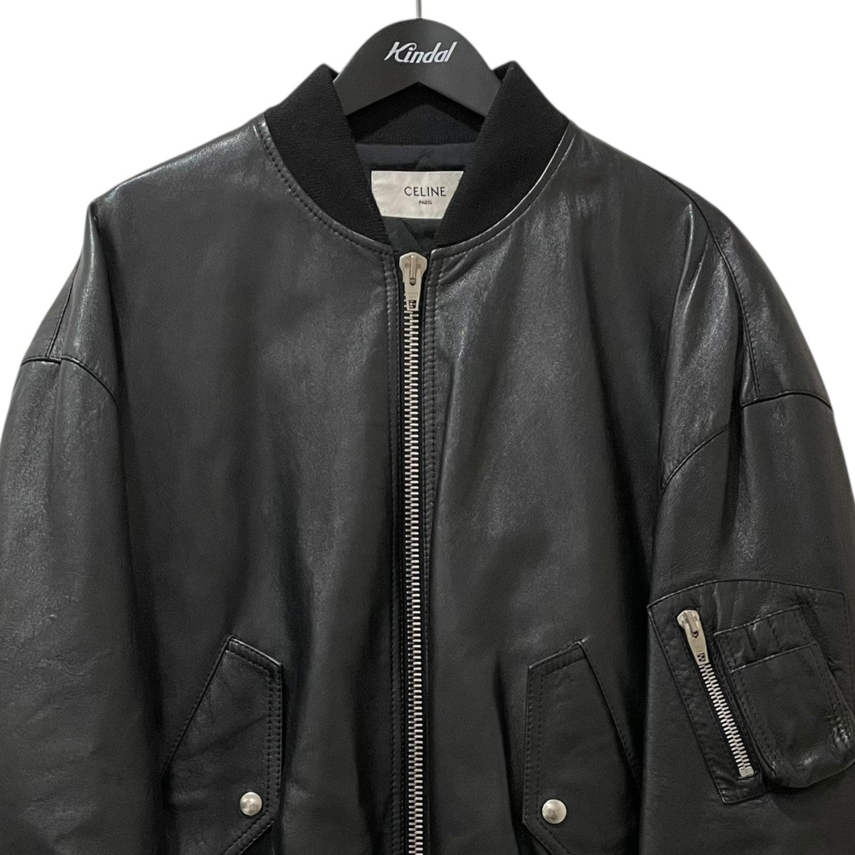 CELINE レザーボンバージャケット 楽天市場】CELINE セリーヌ レザージャケット 968H.2EK13. 38CR