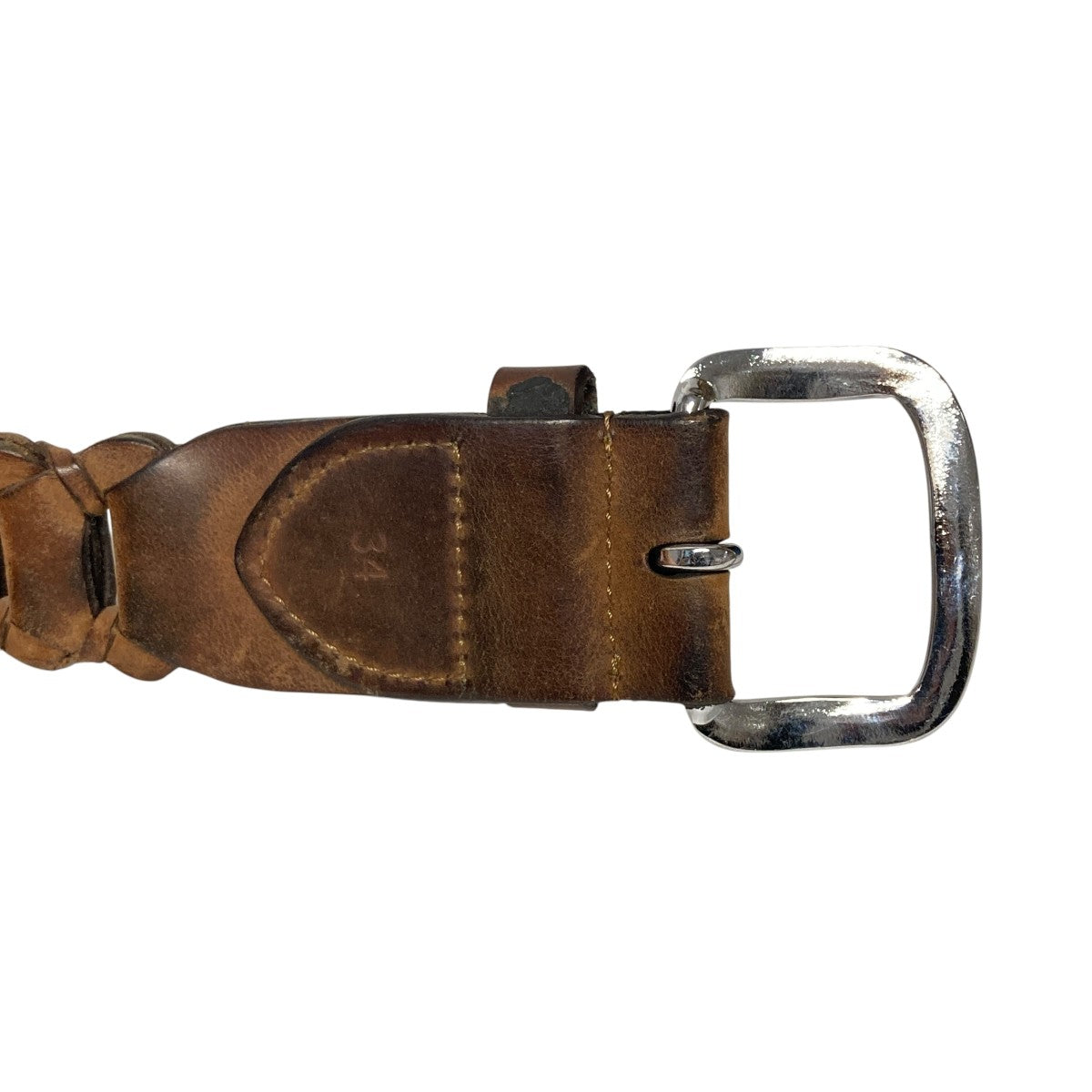 VISVIM(ビズビム) メッシュレザーベルト ブラウン サイズ 34｜【公式