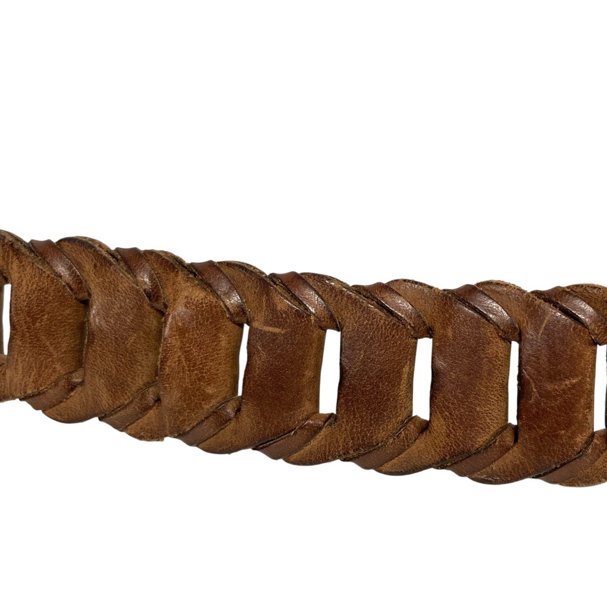 VISVIM(ビズビム) メッシュレザーベルト ブラウン サイズ 34｜【公式