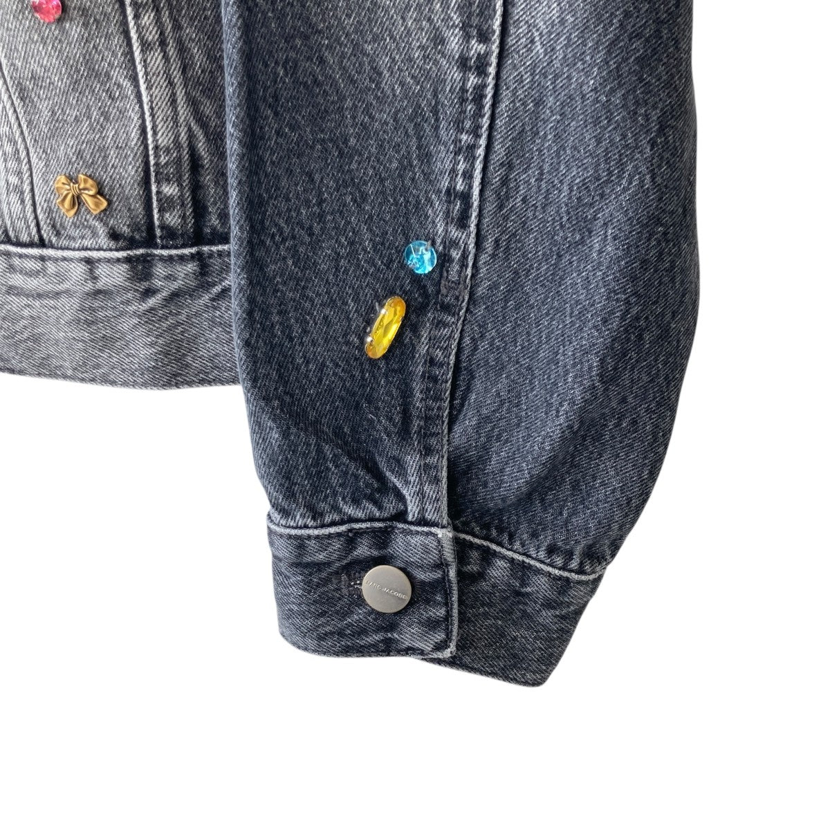 MARC JACOBS 総柄マークジェイコブスデニムジャケットXS（XL相当） MARC JACOBS(マークジェイコブス) 25SSWoman Jacketチャーム