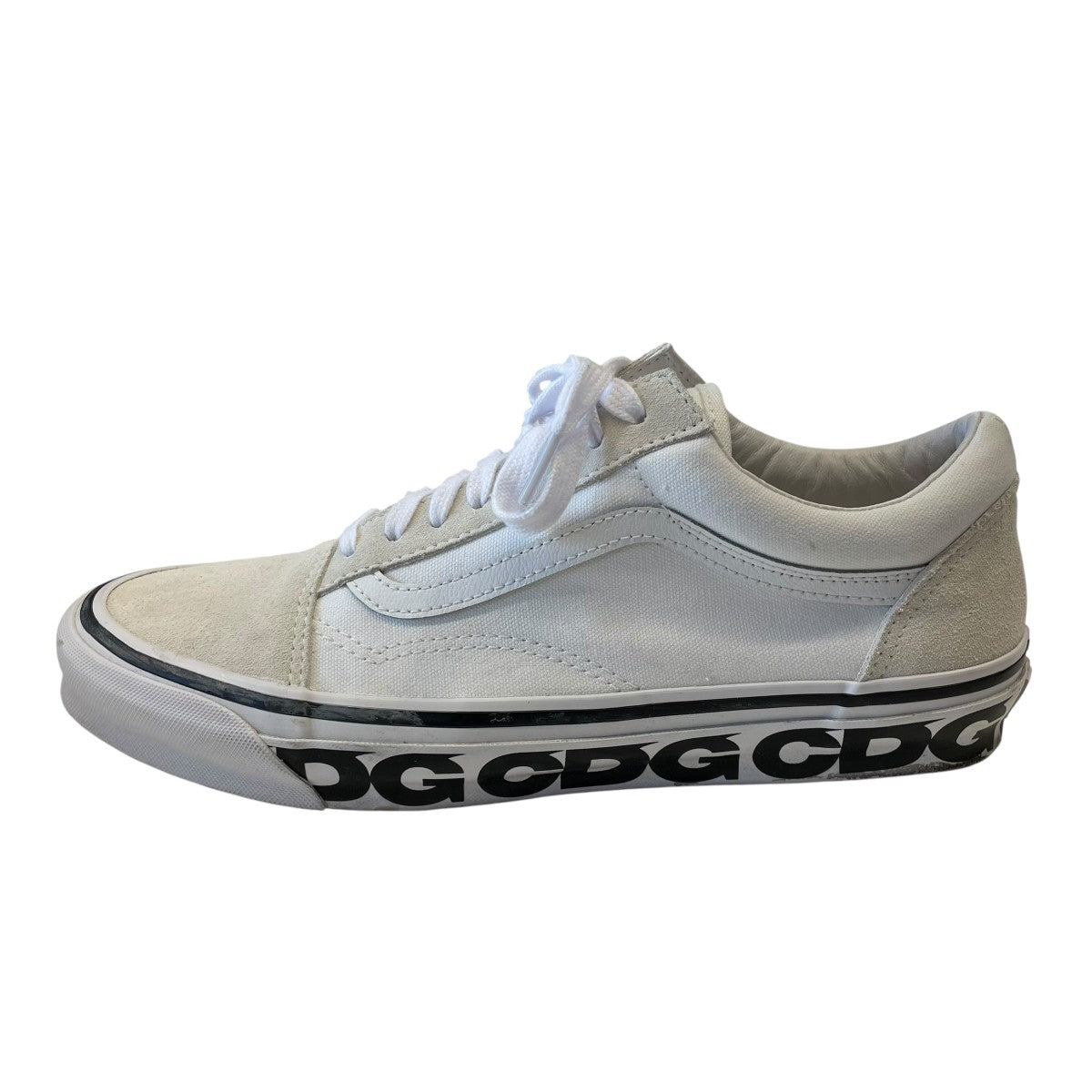 VANS×CDG OLD SKOOLスニーカー721278 721278 ホワイト×ベージュ サイズ