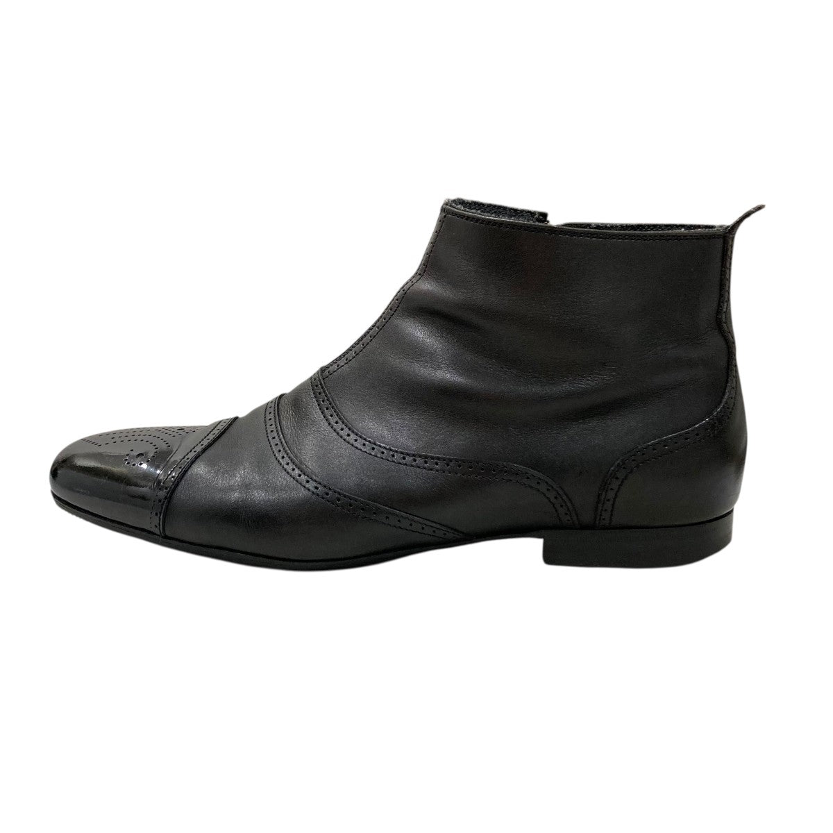 Bottega Veneta タイヤブーツ size 41 ブラック／ブラウン BOTTEGA VENETA パドル ブーツ 41 フォンデンテ ゴム