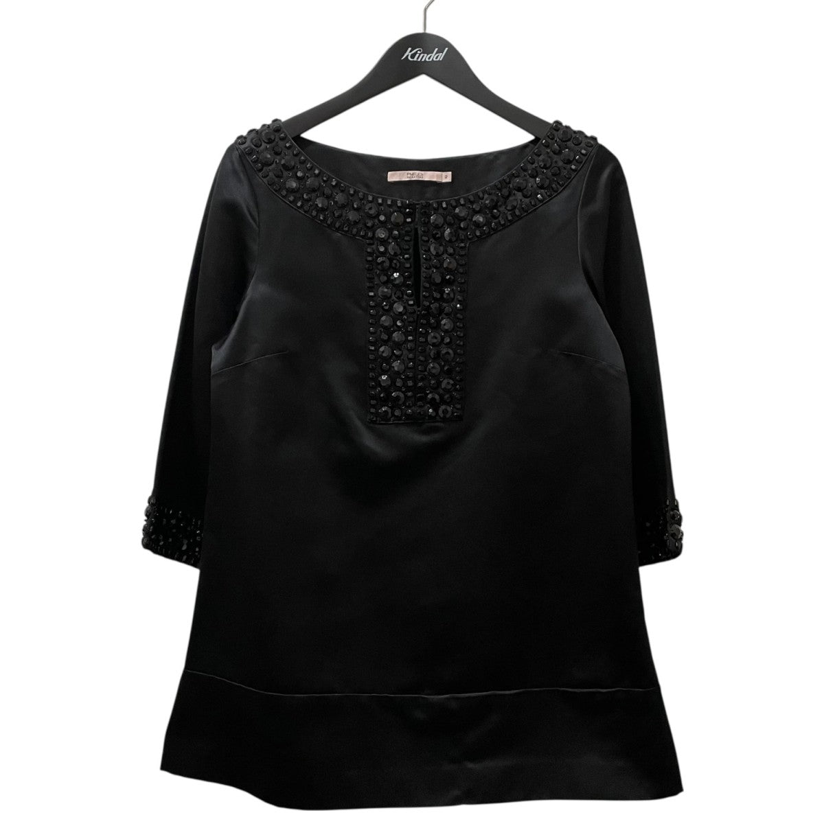 RED VALENTINO ビジューシルクワンピースCZ1130037 古着・中古-1枚目のアイテム画像