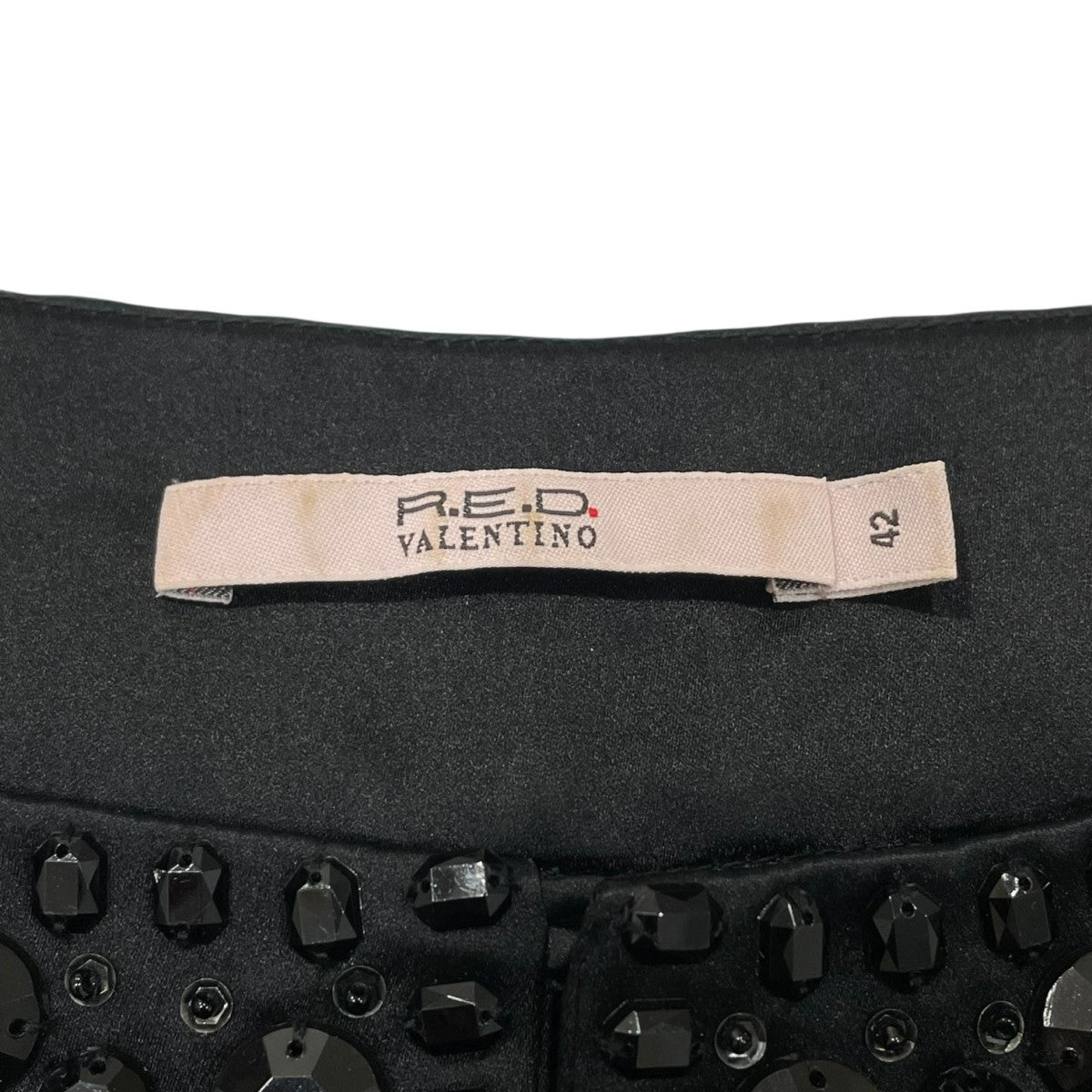 RED VALENTINO ビジューシルクワンピースCZ1130037 古着・中古-7枚目のアイテム画像