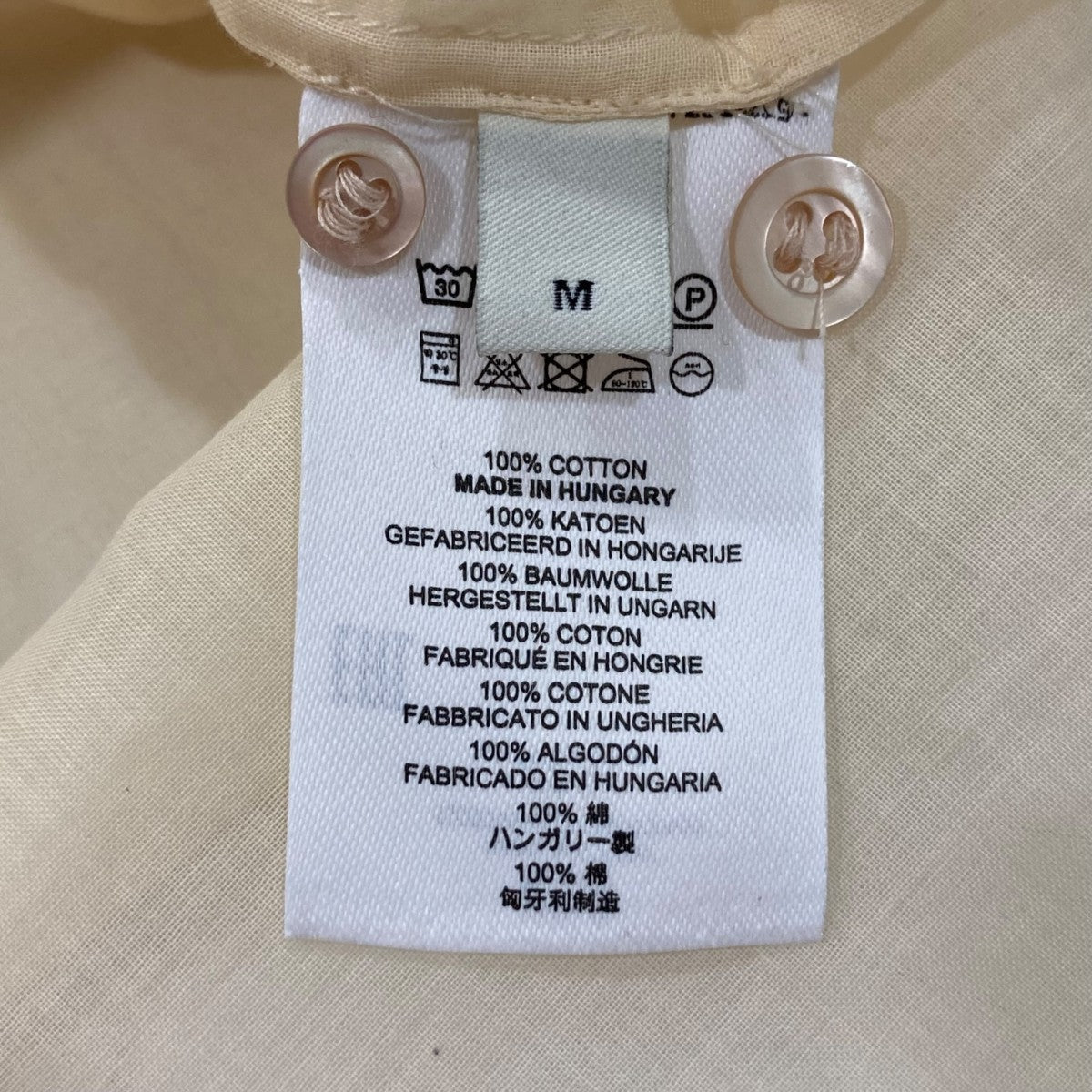 DRIES VAN NOTEN 2025SS CLASSIC SHIRT CORSINO ロングスリーブシャツブラウス 251-020704 古着・中古-6枚目のアイテム画像