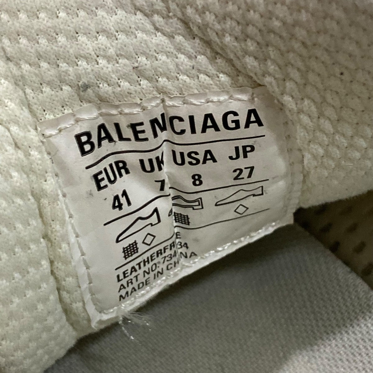 BALENCIAGA(バレンシアガ) 3XLユーズド加工スニーカー734734