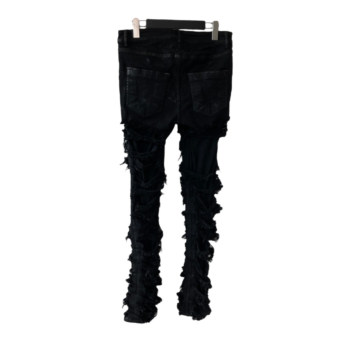 RICK OWENS(リックオウエンス) SLASHED TYRONE CUT BLACK FOIL COATED