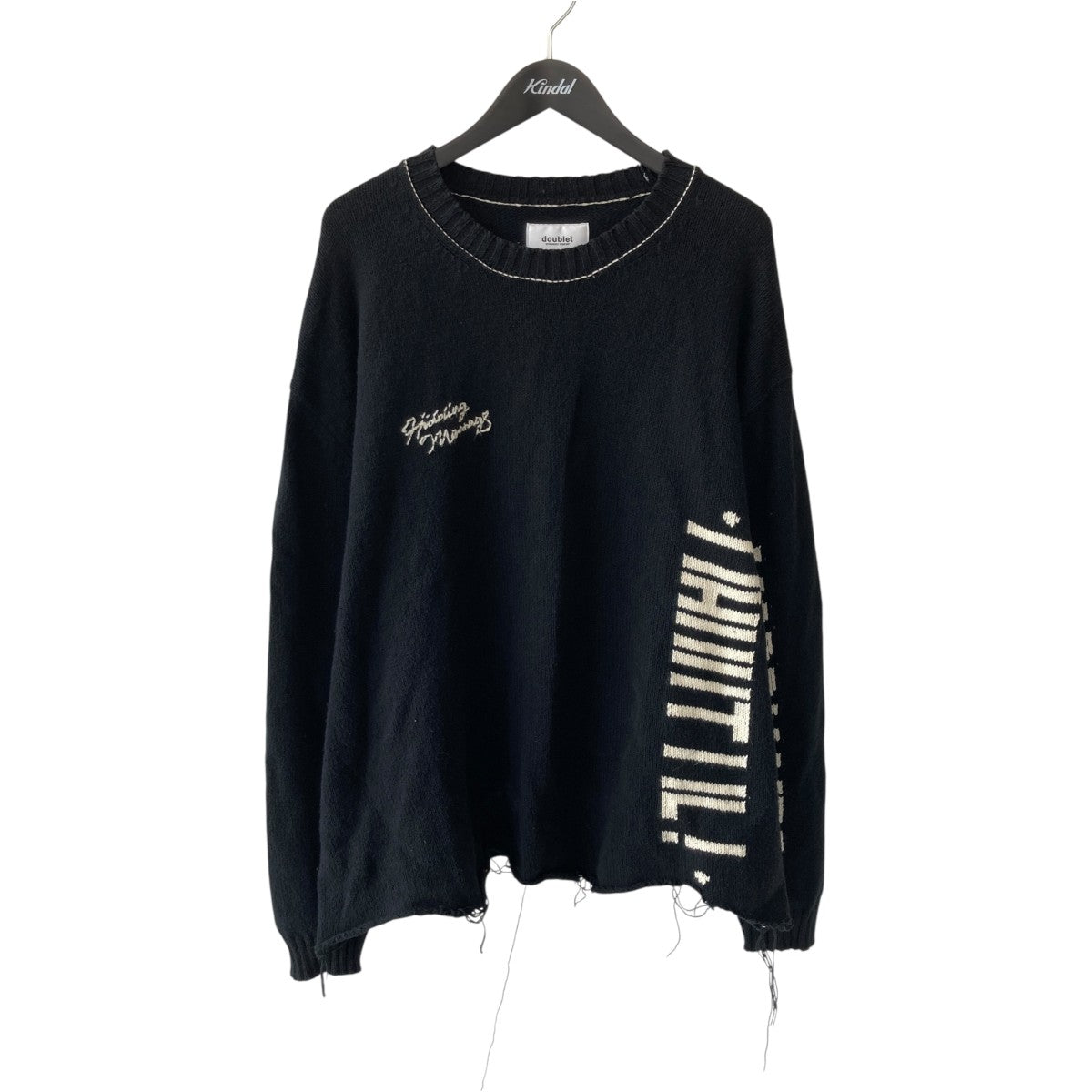 最終値下　doublet ニット　新品未使用 doublet/ダブレット】ニットプルオーバー BOUNCE FUSION KNIT