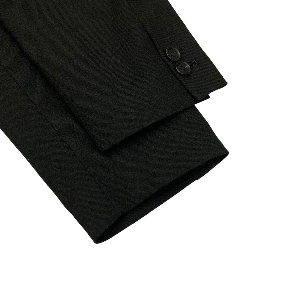 新品 carven テーラードジャケット 黒 絹 定価7万円 2918 TOMORROW LAND PILGRIM(トゥモローランドピルグリム) 25SSウール