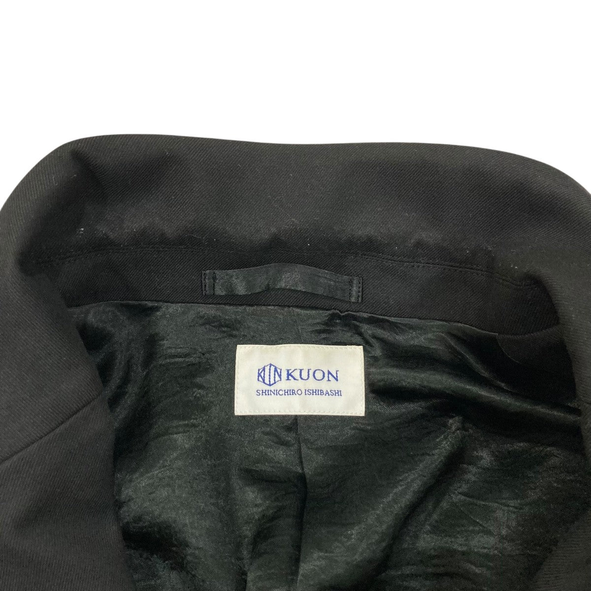 新品 carven テーラードジャケット 黒 絹 定価7万円 2918 TOMORROW LAND PILGRIM(トゥモローランドピルグリム) 25SSウール