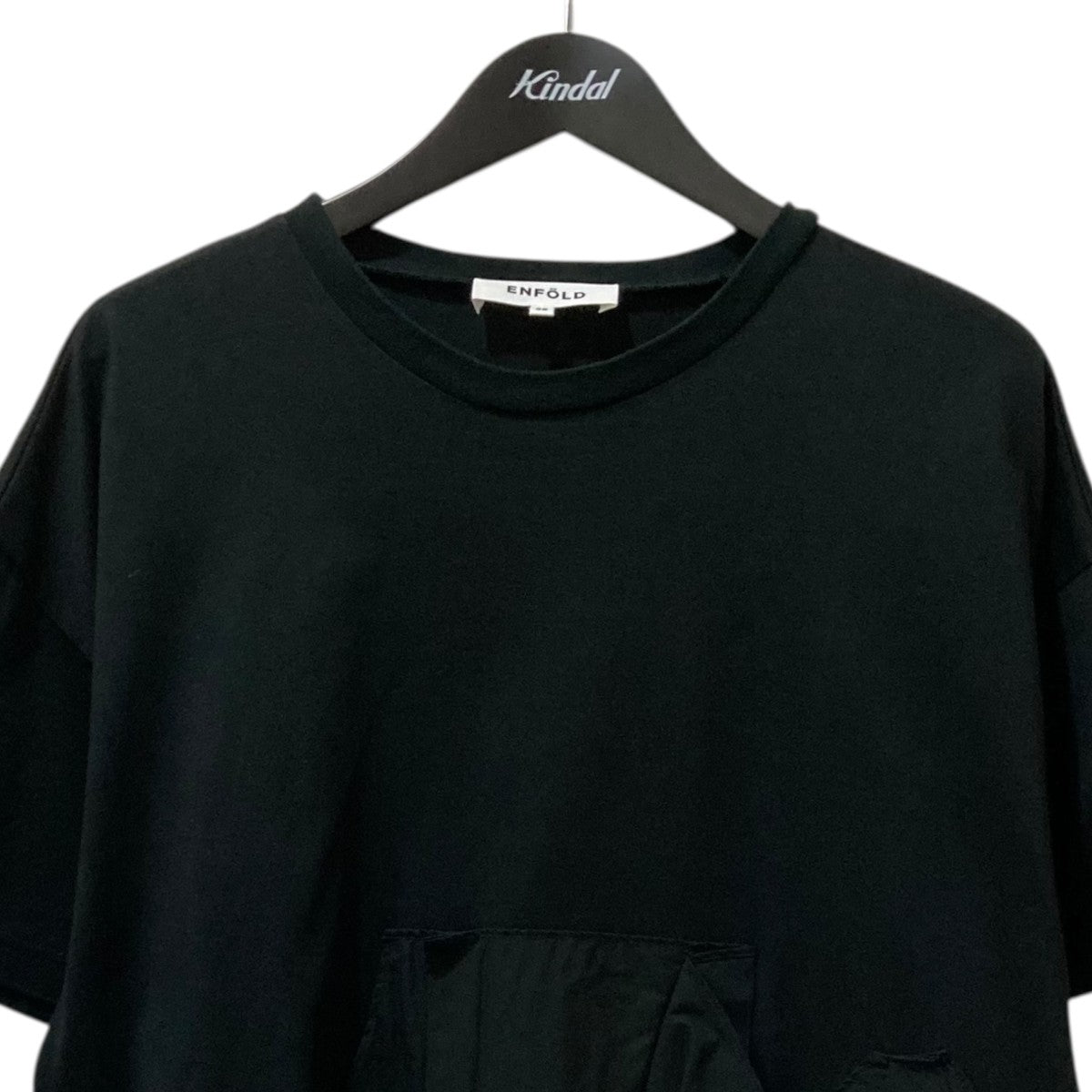 ENFOLD エンフォルド シルケット天竺コンビフレアTシャツ 38 yuu様専用 ENFOLD エンフォルド シルケット天竺 コンビフレア T