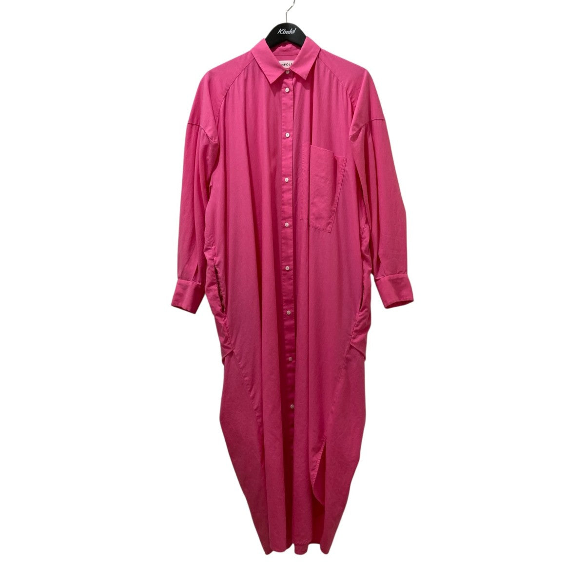 ENFOLDワンピース ENFOLDエンフォルド WIDE-FLARE DRESS ワンピース グレー - メルカリ