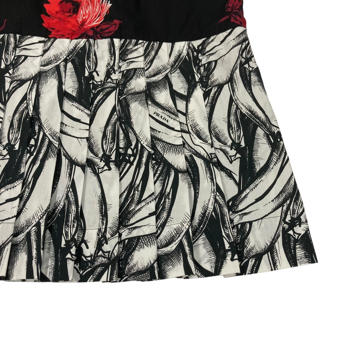 【PRADA】雑誌掲載♪lady's 花柄プリント 長袖シャツワンピース org.jpg