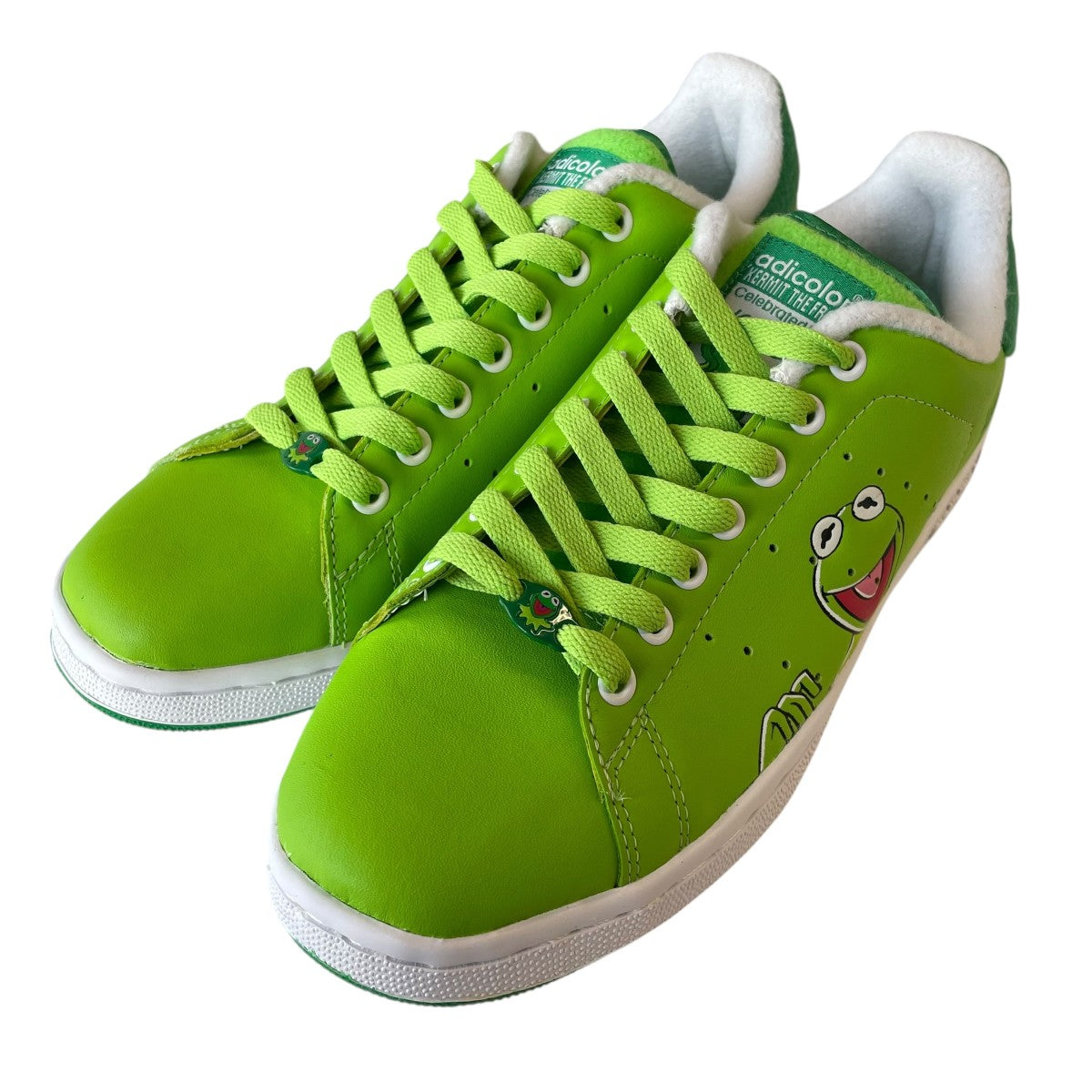 adidas x Kermit the Frog Light Greenスニーカー562898 古着・中古-1枚目のアイテム画像