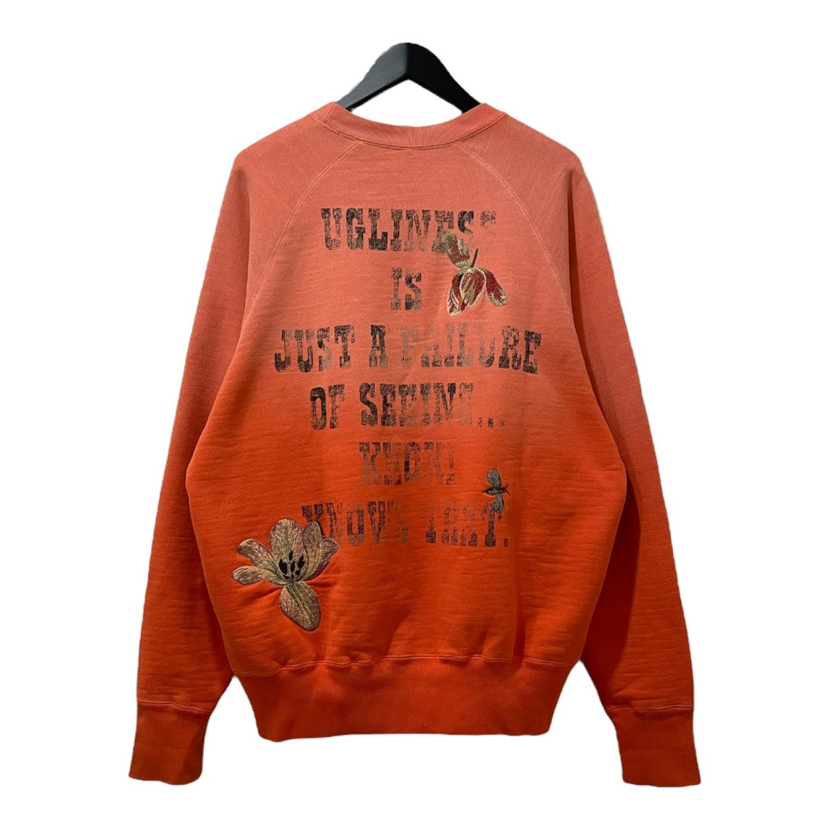 即完売モデルkhoki刺繍スウェット KHOKI(コッキ) Vintage finished sweatshirt ヴィンテージ加工