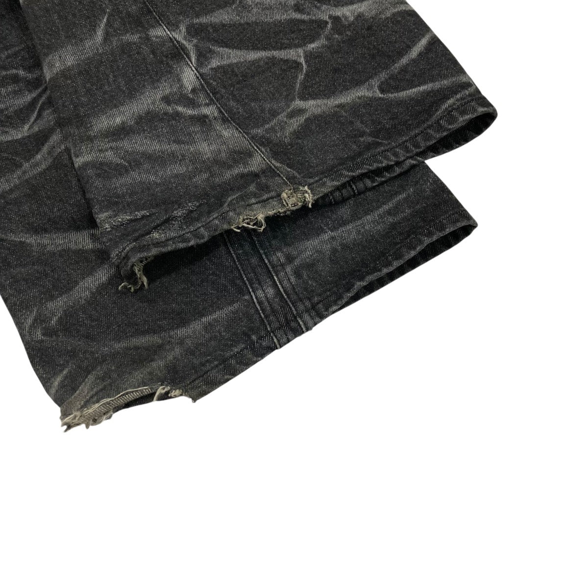 NVRFRGT(ネバーフォーゲット) 3D TWISTED WIDE LEG JEANSワイド