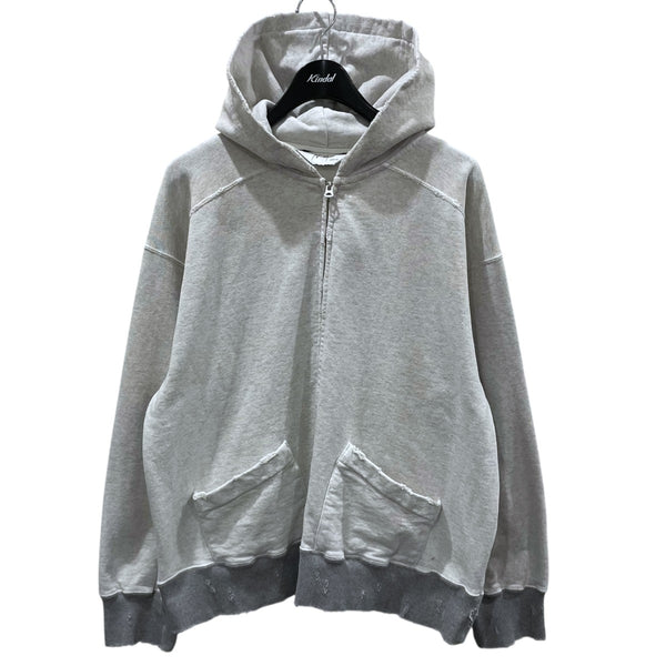 ANCELLM(アンセルム) 25SS ダメージ加工ジップアップパーカー ZIPUP