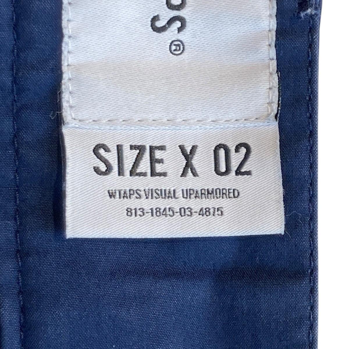 WTAPS ネイビー ワークパンツ サイズX 04 中古・古着通販】WTAPS (ダブルタップス) トラックパンツ ネイビー