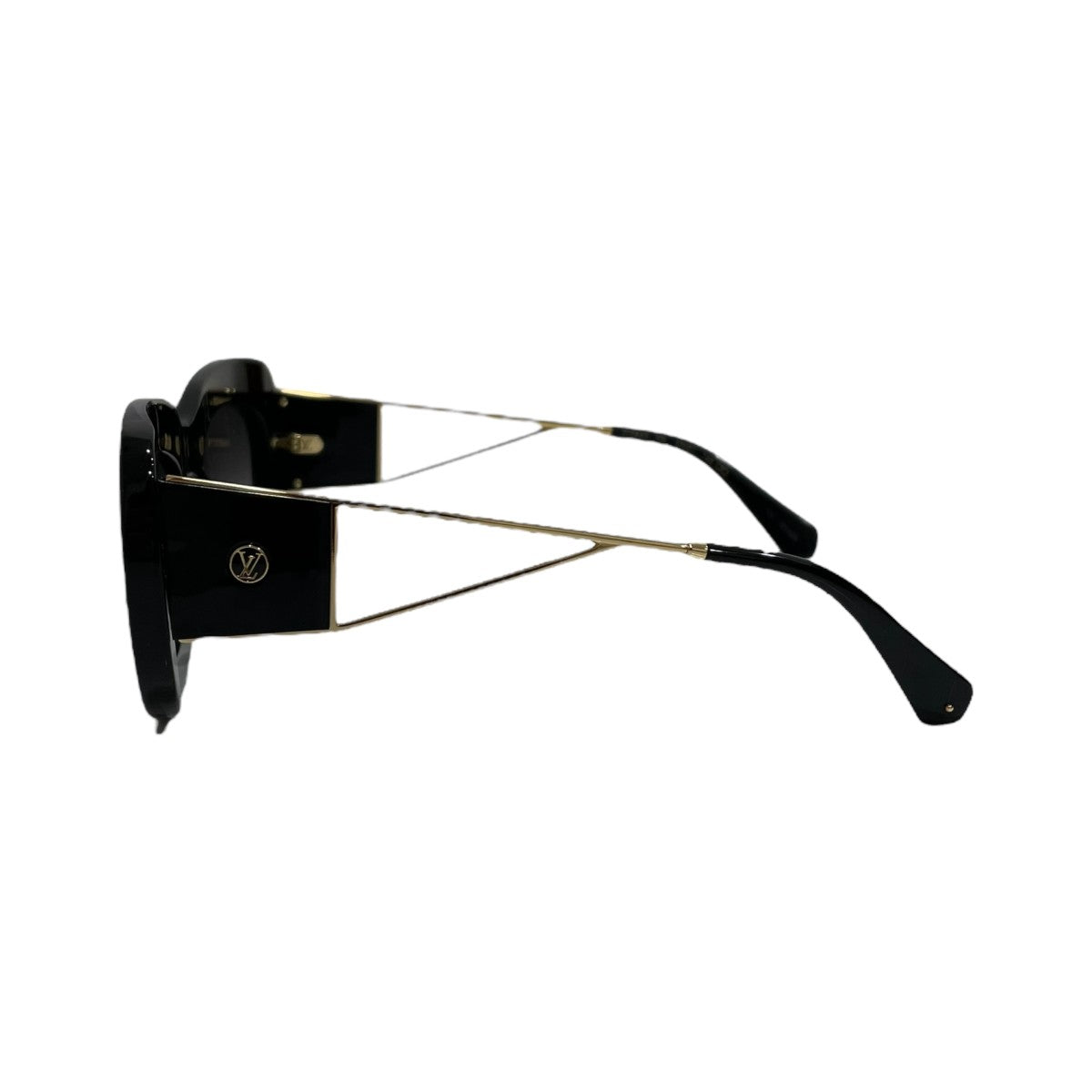 (C082617) LV ルイヴィトン サングラス Z1146E 黒 ゴールド LOUIS VUITTON MY FAIR LADY BLACK CAY EYE STUDS SUNGLASSES