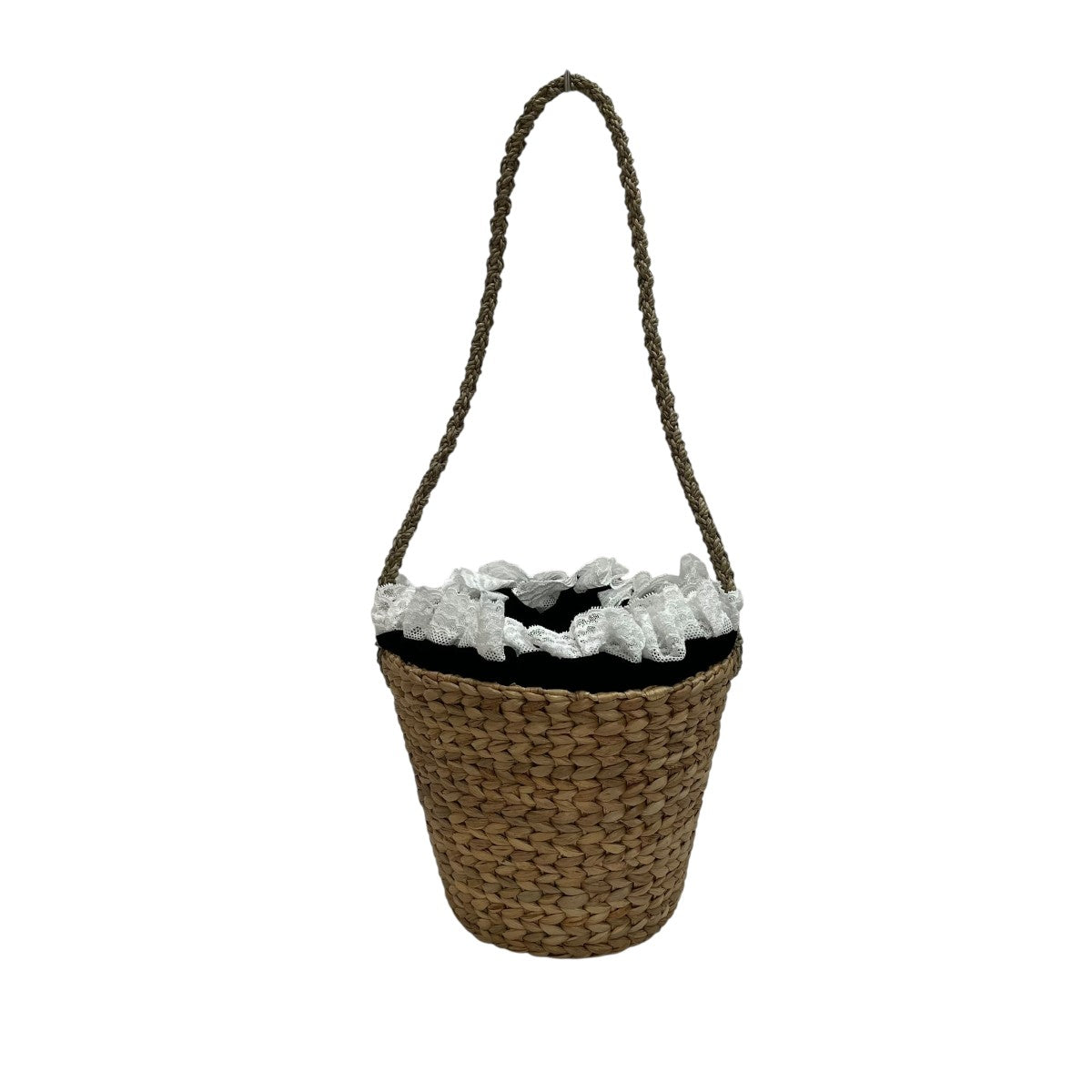 ラドロー　かごバッグ LUDLOW(ラドロー) LACE BKTレースカゴバッグ ベージュ×ブラック